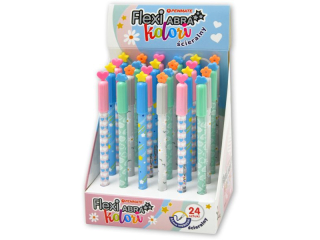 D�ugopis �cieralny PENMATE Flexi Abra kolori love w displeju 24szt.