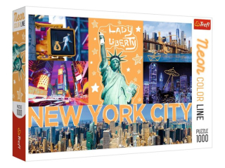Puzzle 1000 TREFL Neon Color Line - Neonowe miasto