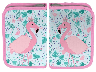 Piórnik bez wyposażenia PASO FLAMINGO PP26FL-P001BW 19,5x13x3,5