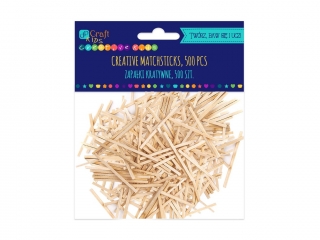 Zapa�ki kreatywne naturalne DPCRAFT 500 szt.