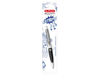 Długopis HERLITZ My.Pen blister - biały/czarny