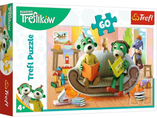 Puzzle   60 TREFL Wsp�lne czytanie bajek