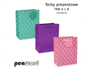 TORBY PREZENTOWE TRB .4-1 B 23x18x10 [opakowanie=12szt]