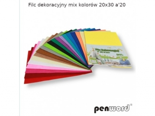 FILC DEKORACYJNY MIX KOLOR�W 20X30 a20