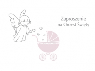 Kartki zaproszenia Pol-Mak Z 49118 Chrzest 10szt.