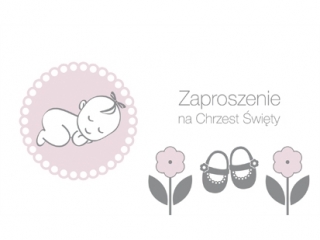 Kartki zaproszenia Pol-Mak Z 49119 Chrzest 10szt.