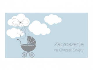 Kartki zaproszenia Pol-Mak Z 49124 Chrzest 10szt.