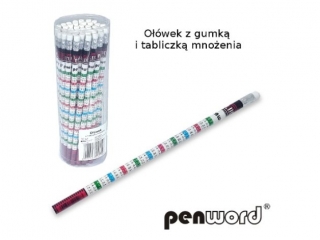 O��wek z gumk� i tabliczk� mno�enia PENWORD a50