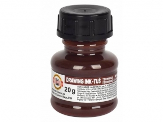 Tusz kre�larski KOH-I-NOOR br�zowy 20g 1417009