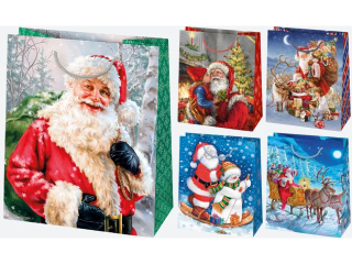 Torebka ozdobna POL-MAK Gwiazdka 10szt. T4_GW_60 190x230x105