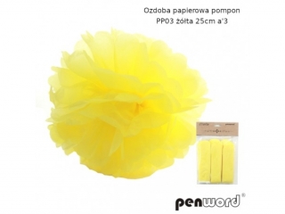 Ozdoba papierowa PENWORD Pompon PP03 25cm a3