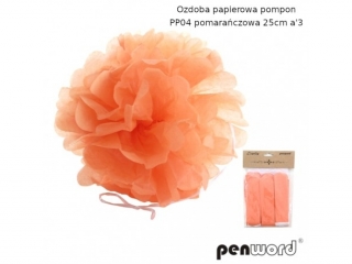 Ozdoba papierowa PENWORD Pompon PP04 25cm a3
