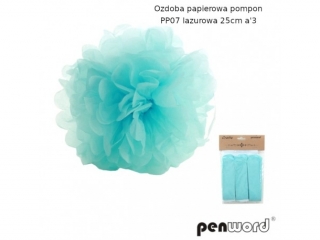 Ozdoba papierowa PENWORD Pompon PP07 25cm a3