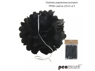 Ozdoba papierowa PENWORD Pompon PP08 25cm a3