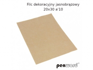 Filc dekoracyjny PENWORD 20x30cm 10szt. - jasnobr�zowy