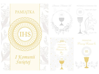 Laurka z�ocona B6Z 117x167 z kopert�  POL-MAK Komunia B6Z_KOM_111