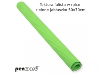 Tektura falista PENWORD w rolce 50x70cm - zielone jab�uszko