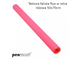 Tektura falista PENWORD w rolce 50x70cm fluo - r�owa