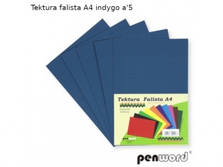 Tektura falista PENWORD A4 5ark. - indygo