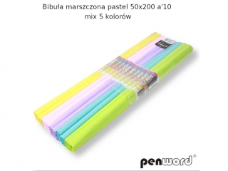 BIBU�A MARSZCZONA PASTEL 50x200 a10 MIX 5 KOLOR�W
