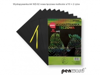 WYDRAPYWANKA A4 WZ-02 NOWA T�CZOWA MULTICOLOR a10 + 2rylce