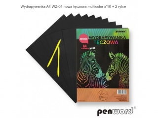 WYDRAPYWANKA A4 WZ-04 NOWA T�CZOWA MULTICOLOR a10 + 2rylce