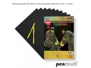 WYDRAPYWANKA A4 WZ-05 NOWA T�CZOWA MULTICOLOR a10 + 2rylce