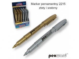 MARKER PERNAMENTNY 2215 Z�OTY I SREBRNY