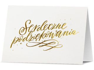 Kartki karnet PAN DRAGON  HM 200-2538 Serdeczne podzi�kowania