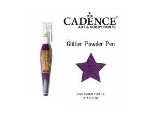 Długopis z brokatem holograficznym CADENCE 10g - Purple
