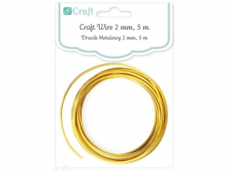 Drucik metalowy DPCRAFT 2mm 5m - z�oty