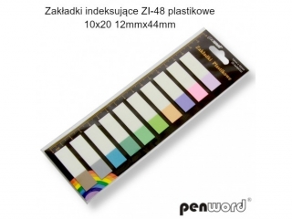 ZAK�ADKI INDEKSUJ�CE ZI-48 PLASTIKOWE 10x20 12mmx44mm
