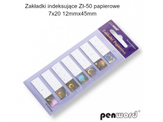 ZAK�ADKI INDEKSUJ�CE ZI-50 PAPIEROWE 7x20 12mmx45mm