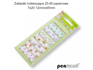 ZAK�ADKI INDEKSUJ�CE ZI-49 PAPIEROWE 7x20 12mmx45mm