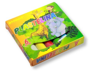 Plastelina PENWORD  6 kolor�w