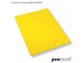 TECZKA A4 Z GUMKĄ ŻÓŁTA A4-429YE