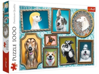 Puzzle 1000 TREFL Weso�e pieski