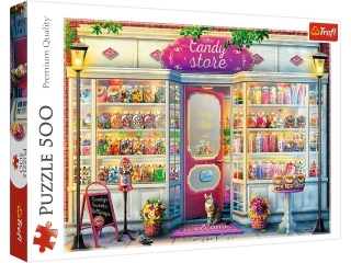 Puzzle  500 TREFL Sklepik ze s�odyczami