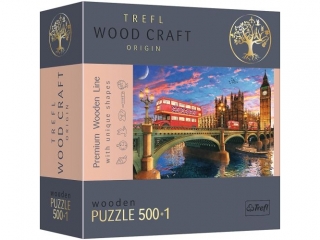 Puzzle  500+1 TREFL Drewniane - Pa�ac Westminsterski, Big Ben, Londyn