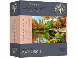 Puzzle  500+1 TREFL Drewniane - Central Park, Manhattan, Nowy Jork