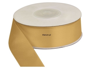 Wst��ka satynowa TITANUM 25MM/25M z�ota