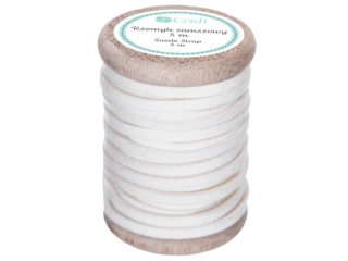 Rzemyk zamszony DPCRAFT 5m Bia�y