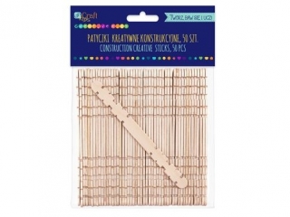 Patyczki kreatywne konstrukcyjne DPCRAFT Naturalne 50szt.