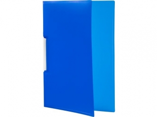 Skoroszyt PP TETIS zaciskowy A4 - niebieski