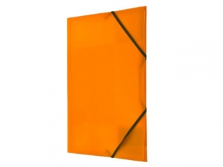 Teczka PP TETIS z gumk� naro�n� A4 pomara�czowa