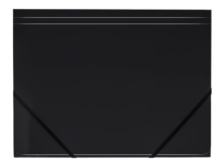 Teczka kartonowa TETIS z gumką narożna A4 czarna