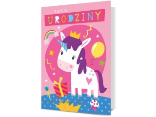 Kartki karnet PAN DRAGON K.B6-1830 Urodziny dzieci