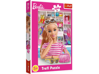 Puzzle  100 TREFL Poznaj Barbie