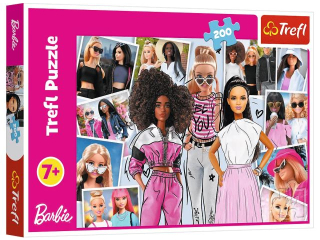 Puzzle  200 TREFL W �wiecie Barbie / Mattel, Barbie