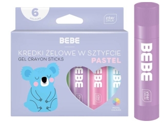 Kredki �elowe w sztyfcie INTERDRUK BB Kids pastel